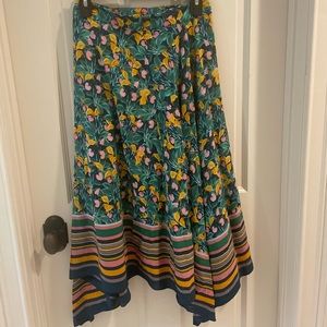 Diane Von Furstenberg Printed A-Line Maxi Skirt